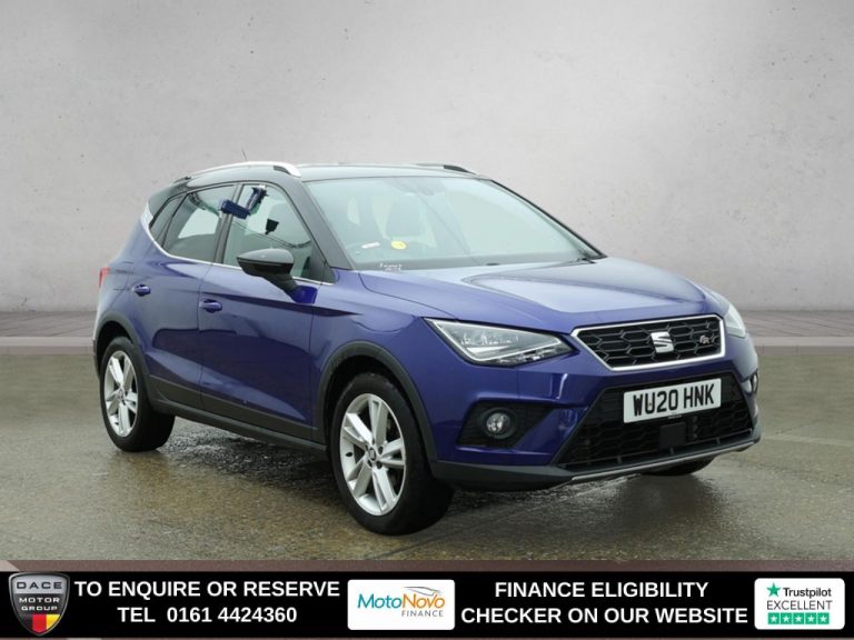 Used 2020 BLUE SEAT ARONA SUV 1.0 TSI GPF FR SUV 5dr Petrol DSG Euro 6 (s/s) (115 ps) PETROL (reg. 2020-03-01) (Automatic) for sale in Stockport