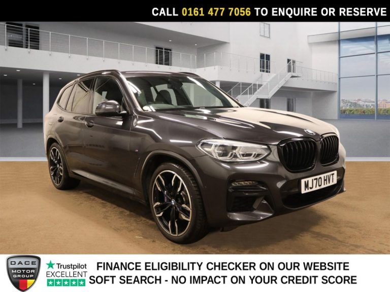 Used 2020 GREY BMW X3 SUV 3.0 M40i SUV 5dr Petrol Auto xDrive Euro 6 (s/s) (360 ps) PETROL (reg. 2020-10-23) (Automatic) for sale in Stockport