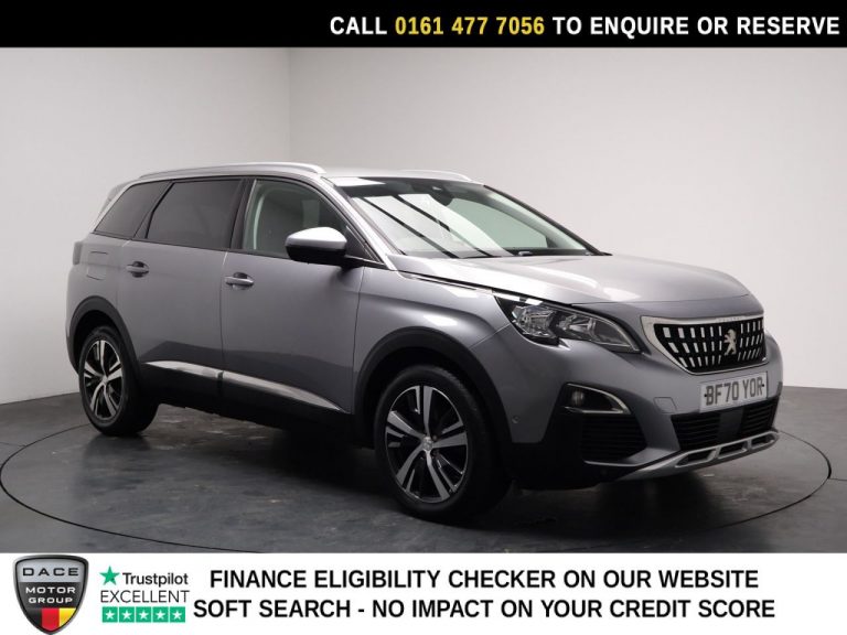 Used 2020 GREY PEUGEOT 5008 SUV 1.5 BlueHDi Allure SUV 5dr Diesel EAT Euro 6 (s/s) (130 ps) DIESEL (reg. 2020-10-21) (Automatic) for sale in Stockport