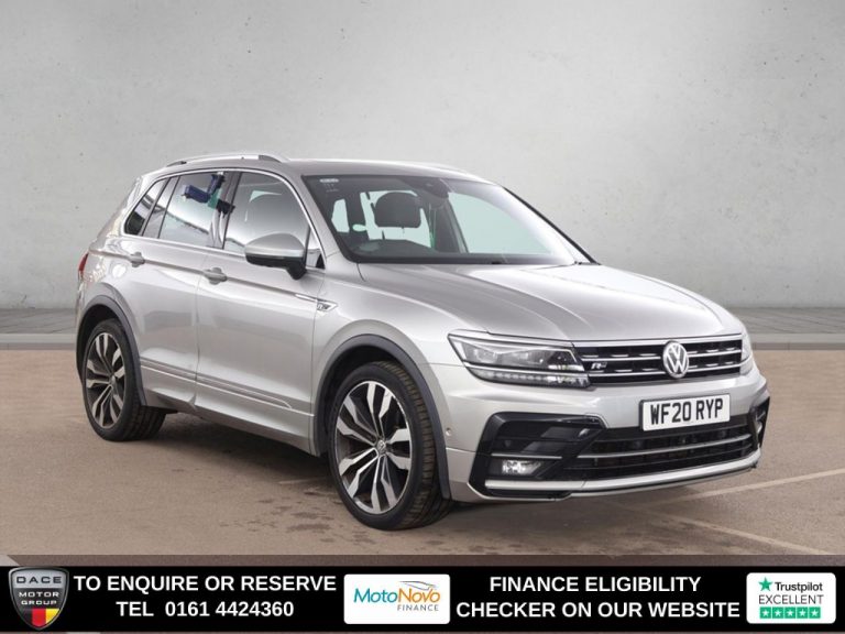 Used 2020 SILVER VOLKSWAGEN TIGUAN SUV 1.5 TSI EVO R-Line Tech SUV 5dr Petrol DSG Euro 6 (s/s) (150 ps) PETROL (reg. 2020-06-20) (Automatic) for sale in Stockport
