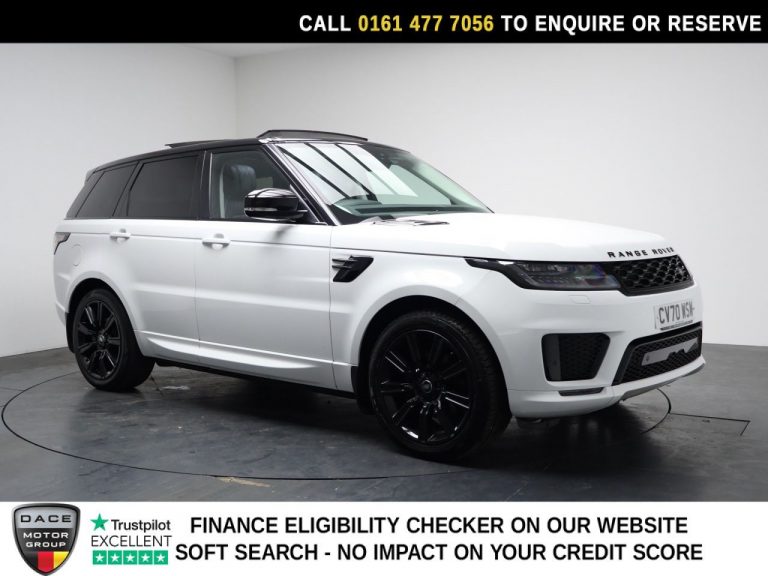 Used 2020 WHITE LAND ROVER RANGE ROVER SPORT SUV 3.0 SD V6 HSE Dynamic SUV 5dr Diesel Auto 4WD Euro 6 (s/s) (306 ps) DIESEL (reg. 2020-09-24) (Automatic) for sale in Stockport