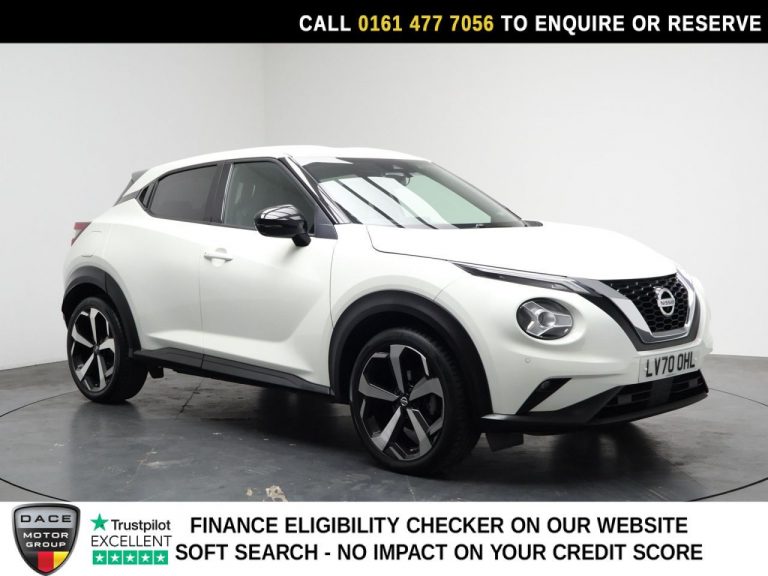 Used 2020 WHITE NISSAN JUKE SUV 1.0 DIG-T Tekna SUV 5dr Petrol DCT Auto Euro 6 (s/s) (114 ps) PETROL (reg. 2020-10-08) (Automatic) for sale in Stockport