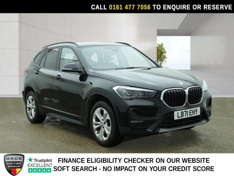 Used 2021 BLACK BMW X1 SUV 1.5 18i SE SUV 5dr Petrol DCT sDrive Euro 6 (s/s) (136 ps) PETROL (reg. 2021-12-16) (Automatic) for sale in Stockport