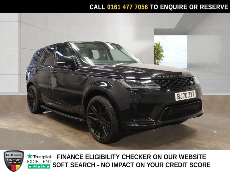 Used 2021 BLACK LAND ROVER RANGE ROVER SPORT SUV 3.0 D300 MHEV HSE Silver SUV 5dr Diesel Auto 4WD Euro 6 (s/s) (300 ps) DIESEL (reg. 2021-02-01) (Automatic) for sale in Stockport