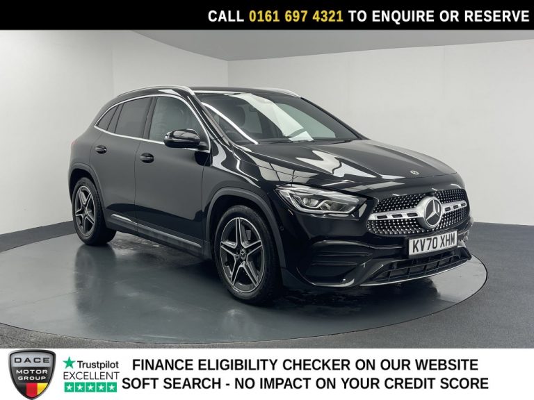 Used 2021 BLACK MERCEDES-BENZ GLA SUV 2.0 GLA200d AMG Line (Executive) SUV 5dr Diesel 8G-DCT Euro 6 (s/s) (150 ps) DIESEL (reg. 2021-02-16) (Automatic) for sale in Stockport