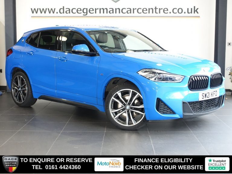 Used 2021 BLUE BMW X2 SUV 2.0 20i M Sport SUV 5dr Petrol Auto xDrive Euro 6 (s/s) (192 ps) PETROL (reg. 2021-06-02) (Automatic) for sale in Stockport