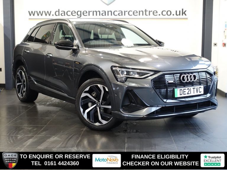 Used 2021 GREY AUDI E-TRON SUV 50 Black Edition SUV 5dr Electric Auto quattro 71.2kWh (313 ps) ELECTRIC (reg. 2021-06-03) (Automatic) for sale in Stockport