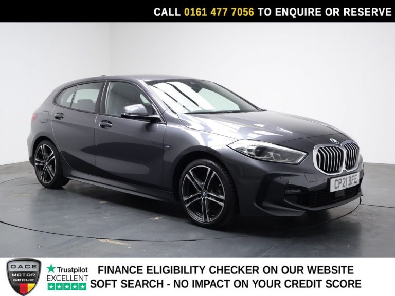 Used 2021 GREY BMW 1 SERIES Hatchback 1.5 118i M Sport Hatchback 5dr Petrol DCT Euro 6 (s/s) (136 ps) PETROL (reg. 2021-03-10) (Automatic) for sale in Stockport