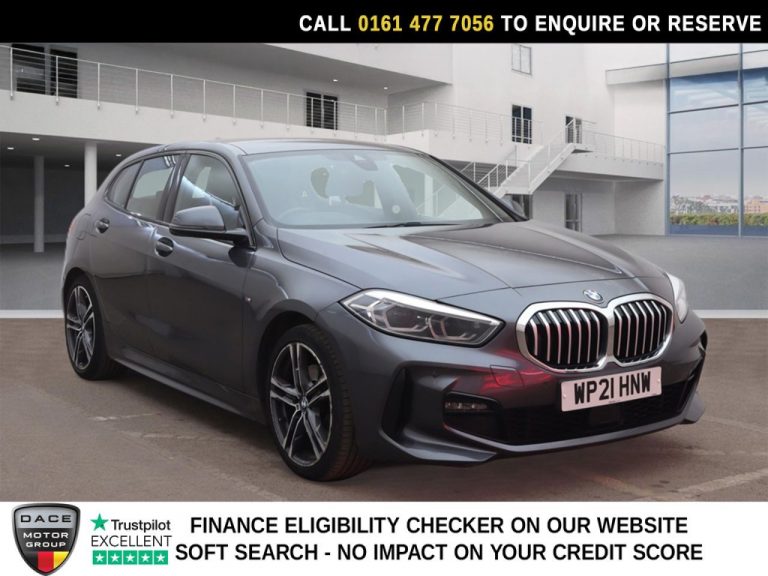 Used 2021 GREY BMW 1 SERIES Hatchback 1.5 118i M Sport Hatchback 5dr Petrol DCT Euro 6 (s/s) (136 ps) PETROL (reg. 2021-03-03) (Automatic) for sale in Stockport
