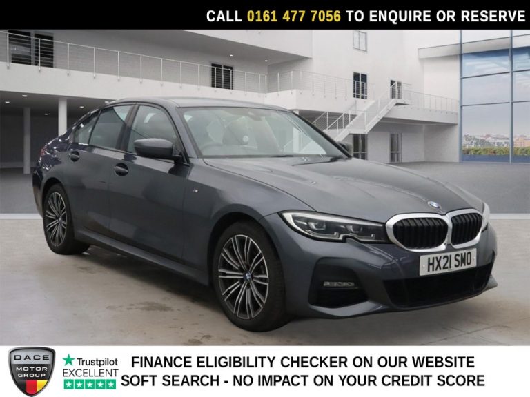 Used 2021 GREY BMW 3 SERIES Saloon 2.0 330e 12kWh M Sport Saloon 4dr Petrol Plug-in Hybrid Auto Euro 6 (s/s) (292 ps) PETROL PLUG-IN HYBRID (reg. 2021-03-10) (Automatic) for sale in Stockport