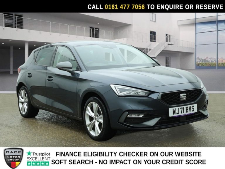 Used 2021 GREY SEAT LEON Hatchback 1.4 eHybrid 12.8kWh FR Hatchback 5dr Petrol Plug-in Hybrid DSG Euro 6 (s/s) (204 ps) PETROL PLUG-IN HYBRID (reg. 2021-11-30) (Automatic) for sale in Stockport