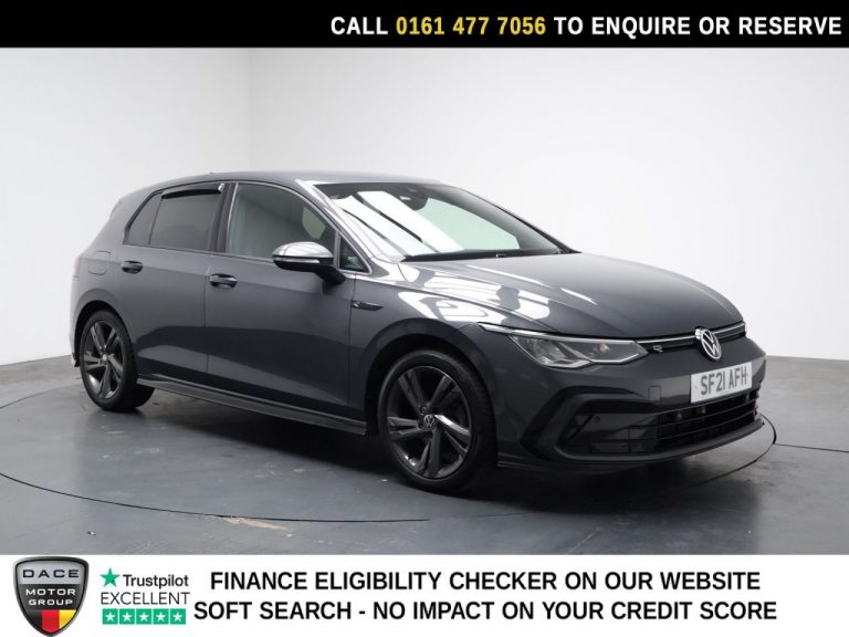 Used 2021 GREY VOLKSWAGEN GOLF Hatchback 1.5 eTSI MHEV R-Line Hatchback 5dr Petrol Hybrid DSG Euro 6 (s/s) (150 ps) PETROL HYBRID (reg. 2021-08-18) (Automatic) for sale in Stockport