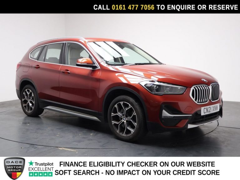 Used 2021 ORANGE BMW X1 SUV 2.0 20i xLine SUV 5dr Petrol DCT sDrive Euro 6 (s/s) (178 ps) PETROL (reg. 2021-05-21) (Automatic) for sale in Stockport