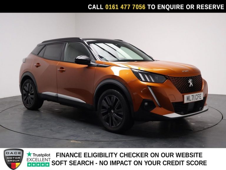 Used 2021 ORANGE PEUGEOT E-2008 SUV 50kWh GT Premium SUV 5dr Electric Auto (136 ps) ELECTRIC (reg. 2021-09-20) (Automatic) for sale in Stockport