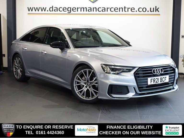 Used 2021 SILVER AUDI A6 SALOON Saloon 2.0 TDI 40 Black Edition Saloon 4dr Diesel S Tronic Euro 6 (s/s) (204 ps) DIESEL (reg. 2021-07-16) (Automatic) for sale in Stockport