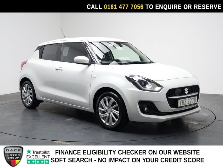 Used 2021 WHITE SUZUKI SWIFT Hatchback 1.2 Dualjet MHEV SZ-T Hatchback 5dr Petrol Hybrid CVT Euro 6 (s/s) (83 ps) PETROL HYBRID (reg. 2021-03-31) (Automatic) for sale in Stockport