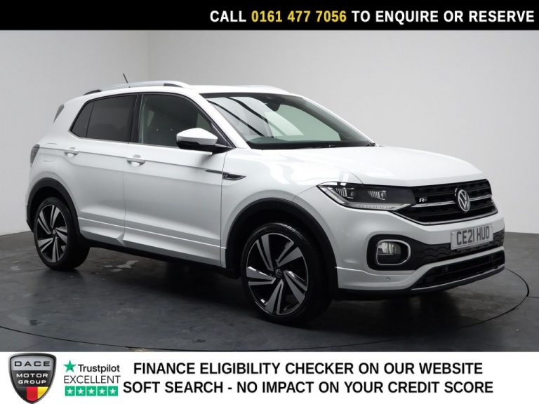 Used 2021 WHITE VOLKSWAGEN T-CROSS SUV 1.5 TSI EVO R-Line SUV 5dr Petrol DSG Euro 6 (s/s) (150 ps) PETROL (reg. 2021-03-01) (Automatic) for sale in Stockport