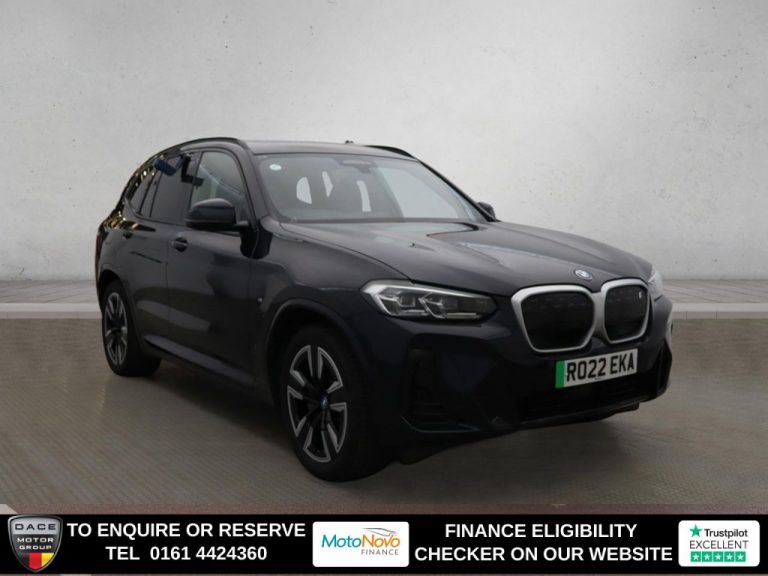 Used 2022 BLACK BMW IX3 SUV 80kWh M Sport SUV 5dr Electric Auto (286 ps) ELECTRIC (reg. 2022-03-05) (Automatic) for sale in Stockport