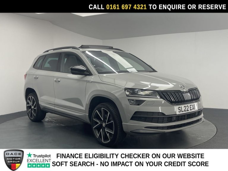 Used 2022 GREY SKODA KAROQ SUV 1.5 TSI ACT SportLine SUV 5dr Petrol DSG Euro 6 (s/s) (150 ps) PETROL (reg. 2022-05-26) (Automatic) for sale in Stockport