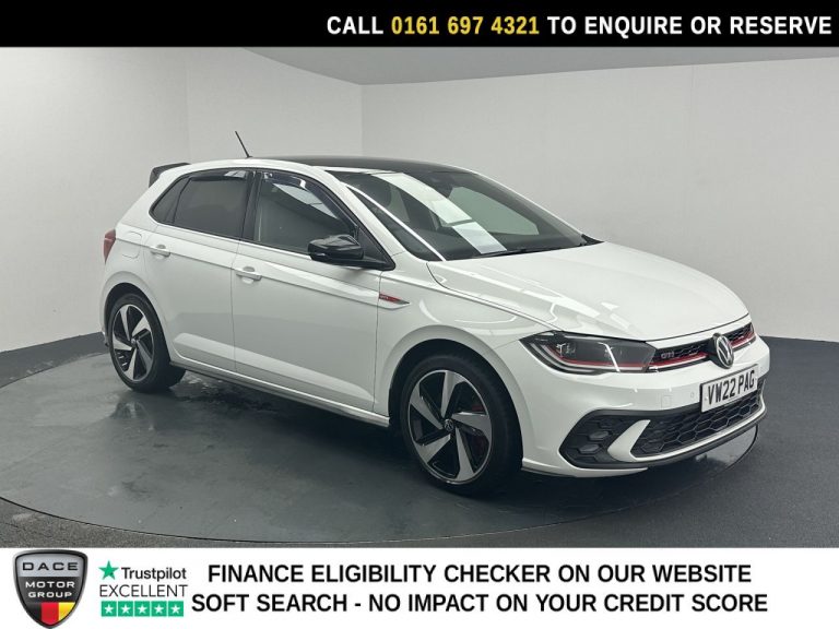 Used 2022 WHITE VOLKSWAGEN POLO Hatchback 2.0 TSI GTI Hatchback 5dr Petrol DSG Euro 6 (s/s) (207 ps) PETROL (reg. 2022-06-17) (Automatic) for sale in Stockport