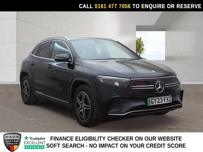 Used 2023 BLACK MERCEDES-BENZ EQA SUV EQA 250+ 70.5kWh AMG Line SUV 5dr Electric Auto (190 ps) ELECTRIC (reg. 2023-04-19) (Automatic) for sale in Stockport