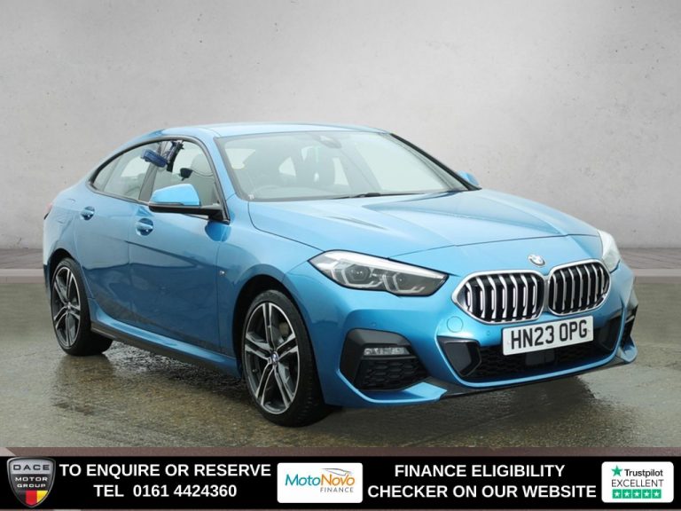 Used 2023 BLUE BMW 2 SERIES GRAN COUPE Saloon 2.0 218d M Sport Saloon 4dr Diesel Auto Euro 6 (s/s) (150 ps) DIESEL (reg. 2023-04-28) (Automatic) for sale in Stockport