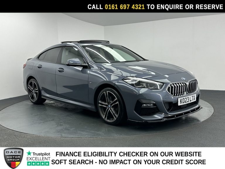 Used 2023 GREY BMW 2 SERIES GRAN COUPE Saloon 1.5 218i M Sport Saloon 4dr Petrol DCT Euro 6 (s/s) (136 ps) PETROL (reg. 2023-07-20) (Automatic) for sale in Stockport