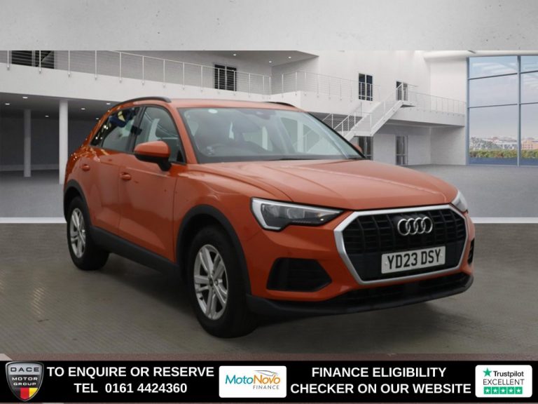 Used 2023 ORANGE AUDI Q3 SUV 1.5 TFSI CoD 35 Technik SUV 5dr Petrol S Tronic Euro 6 (s/s) (150 ps) PETROL (reg. 2023-03-01) (Automatic) for sale in Stockport