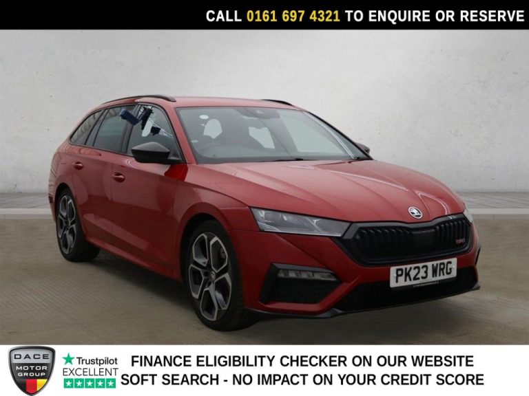 Used 2023 RED SKODA OCTAVIA Estate Skoda Octavia 2.0 TSI vRS Estate 5dr Petrol DSG Euro 6 (s/s) (245 ps) PETROL (reg. 2023-04-20) (Automatic) for sale in Stockport
