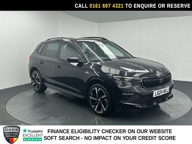 Used 2024 BLACK SKODA KAMIQ SUV 1.0 TSI Monte Carlo SUV 5dr Petrol DSG Euro 6 (s/s) (116 ps) PETROL (reg. 2024-06-28) (Automatic) for sale in Stockport