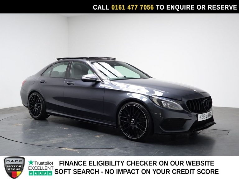 Used 2014 GREY MERCEDES-BENZ C-CLASS Saloon 2.1 C220 BlueTEC AMG Line Saloon 4dr Diesel G-Tronic+ Euro 6 (s/s) (170 ps) DIESEL (reg. 2014-11-27) (Automatic) for sale in Stockport
