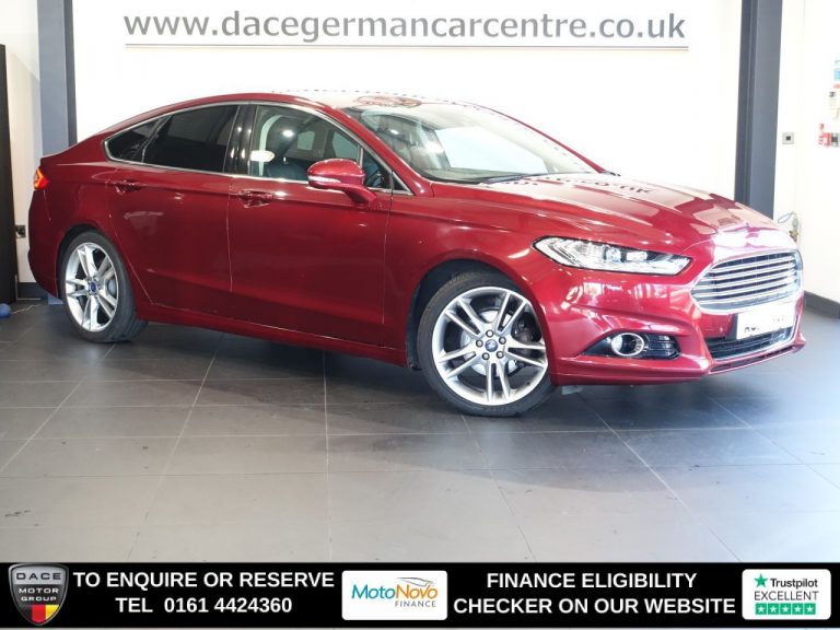 Used 2015 RED FORD MONDEO Hatchback 2.0 TDCi Titanium Hatchback 5dr Diesel Powershift Euro 6 (s/s) (180 ps) DIESEL (reg. 2015-06-12) (Automatic) for sale in Stockport