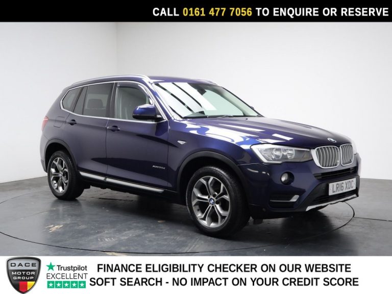 Used 2016 BLUE BMW X3 SUV 2.0 20d xLine SUV 5dr Diesel Auto xDrive Euro 6 (s/s) (190 ps) DIESEL (reg. 2016-03-18) (Automatic) for sale in Stockport