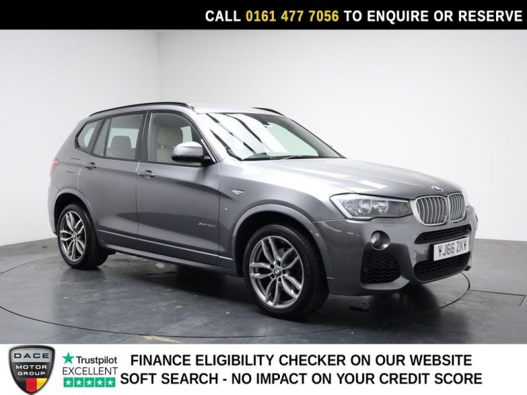 Used 2016 GREY BMW X3 SUV 3.0 35d M Sport SUV 5dr Diesel Auto xDrive Euro 6 (s/s) (313 ps) DIESEL (reg. 2016-11-07) (Automatic) for sale in Stockport