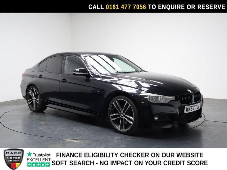 Used 2017 BLACK BMW 3 SERIES Saloon 2.0 320d M Sport Shadow Edition Saloon 4dr Diesel Auto Euro 6 (s/s) (190 ps) DIESEL (reg. 2017-09-29) (Automatic) for sale in Stockport