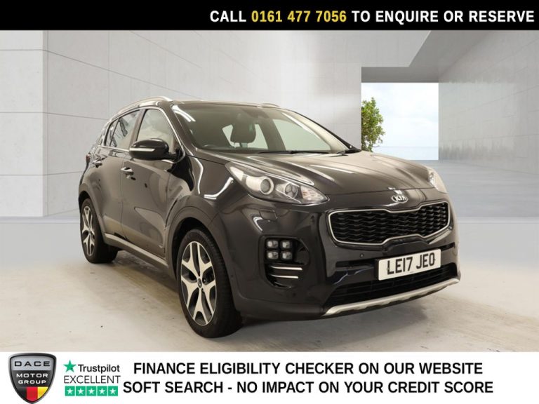 Used 2017 BLACK KIA SPORTAGE SUV 2.0 CRDi GT-Line S SUV 5dr Diesel Auto AWD Euro 6 (182 bhp) DIESEL (reg. 2017-07-31) (Automatic) for sale in Stockport
