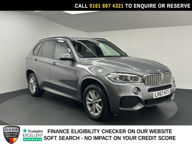 Used 2017 GREY BMW X5 SUV 3.0 40d M Sport SUV 5dr Diesel Auto xDrive Euro 6 (s/s) (313 ps) DIESEL (reg. 2017-11-20) (Automatic) for sale in Stockport