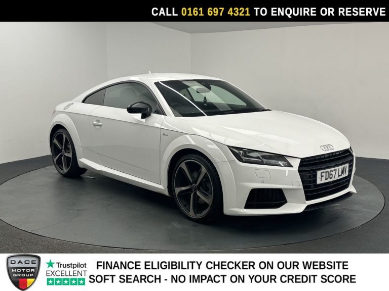 Used 2017 WHITE AUDI TT Coupe 2.0 TFSI Black Edition Coupe 3dr Petrol S Tronic Euro 6 (s/s) (230 ps) PETROL (reg. 2017-11-29) (Automatic) for sale in Stockport