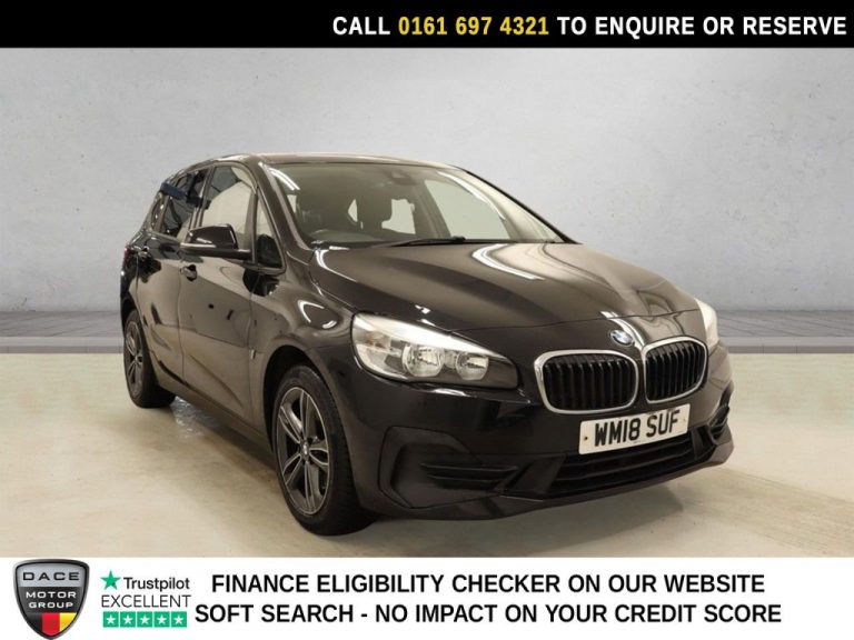Used 2018 BLACK BMW 2 SERIES ACTIVE TOURER MPV 1.5 225xe 7.6kWh Sport MPV 5dr Petrol Plug-in Hybrid Auto 4WD Euro 6 (s/s) (224 ps) PETROL PLUG-IN HYBRID (reg. 2018-06-22) (Automatic) for sale in Stockport