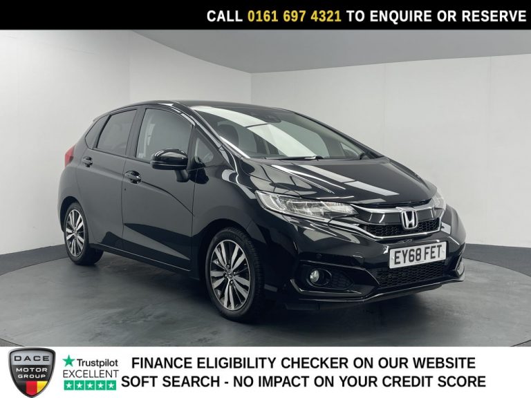 Used 2018 BLACK HONDA JAZZ Hatchback 1.3 i-VTEC EX Navi Hatchback 5dr Petrol CVT Euro 6 (s/s) (102 ps) PETROL (reg. 2018-12-10) (Automatic) for sale in Stockport
