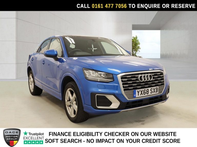Used 2018 BLUE AUDI Q2 SUV 1.4 TFSI CoD Sport SUV 5dr Petrol S Tronic Euro 6 (s/s) (150 ps) PETROL (reg. 2018-09-01) (Automatic) for sale in Stockport
