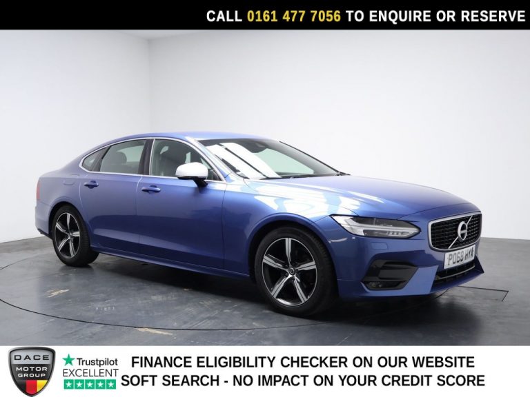 Used 2018 BLUE VOLVO S90 Saloon 2.0 D4 R-Design Saloon 4dr Diesel Auto Euro 6 (s/s) (190 ps) DIESEL (reg. 2018-10-07) (Automatic) for sale in Stockport