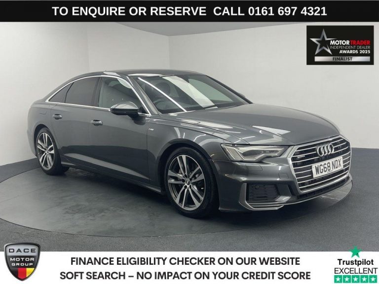 Used 2018 GREY AUDI A6 SALOON Saloon 3.0 TDI V6 50 S line Saloon 4dr Diesel Tiptronic quattro Euro 6 (s/s) (286 ps) DIESEL (reg. 2018-12-21) (Automatic) for sale in Stockport