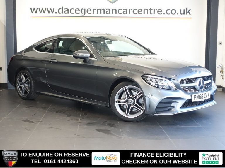 Used 2018 GREY MERCEDES-BENZ C-CLASS Coupe 1.5 C200 MHEV AMG Line Coupe 2dr Petrol G-Tronic+ Euro 6 (s/s) (198 ps) PETROL (reg. 2018-09-01) (Automatic) for sale in Stockport