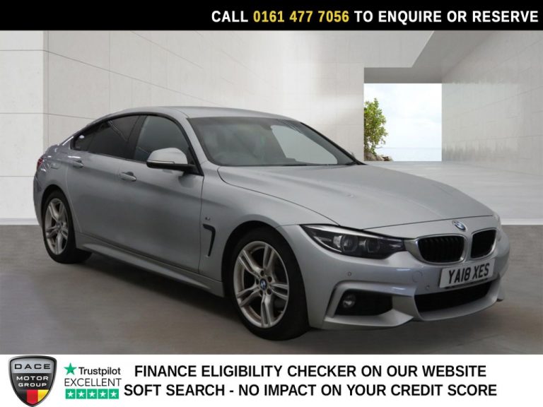Used 2018 SILVER BMW 4 SERIES GRAN COUPE Hatchback 2.0 420i M Sport Hatchback 5dr Petrol Auto Euro 6 (s/s) (184 ps) PETROL (reg. 2018-06-25) (Automatic) for sale in Stockport