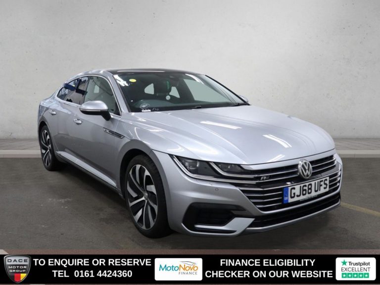 Used 2018 SILVER VOLKSWAGEN ARTEON Hatchback 2.0 TDI R-Line Fastback 5dr Diesel DSG 4Motion Euro 6 (s/s) (190 ps) DIESEL (reg. 2018-09-30) (Automatic) for sale in Stockport