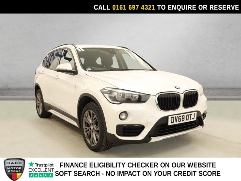 Used 2018 WHITE BMW X1 SUV 2.0 20d Sport SUV 5dr Diesel Auto xDrive Euro 6 (s/s) (190 ps) DIESEL (reg. 2018-09-19) (Automatic) for sale in Stockport