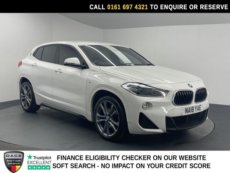 Used 2018 WHITE BMW X2 SUV 2.0 18d M Sport SUV 5dr Diesel Auto sDrive Euro 6 (s/s) (150 ps) DIESEL (reg. 2018-08-17) (Automatic) for sale in Stockport