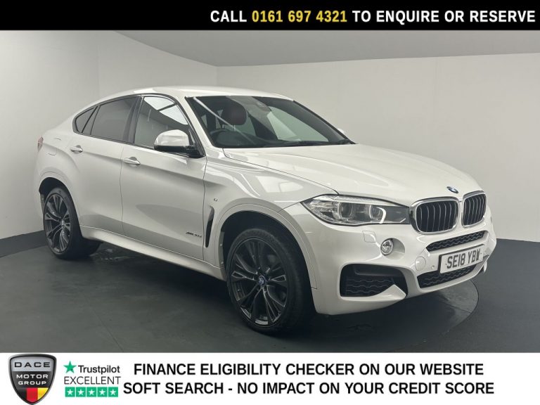 Used 2018 WHITE BMW X6 SUV 3.0 30d M Sport Edition SUV 5dr Diesel Auto xDrive Euro 6 (s/s) (258 ps) DIESEL (reg. 2018-05-31) (Automatic) for sale in Stockport