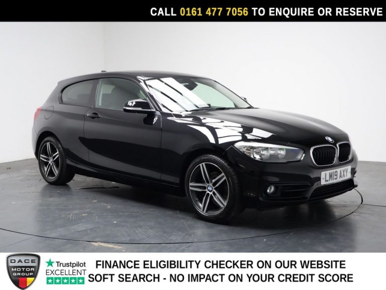 Used 2019 BLACK BMW 1 SERIES Hatchback 1.5 118i GPF Sport Hatchback 3dr Petrol Auto Euro 6 (s/s) (136 ps) PETROL (reg. 2019-03-29) (Automatic) for sale in Stockport